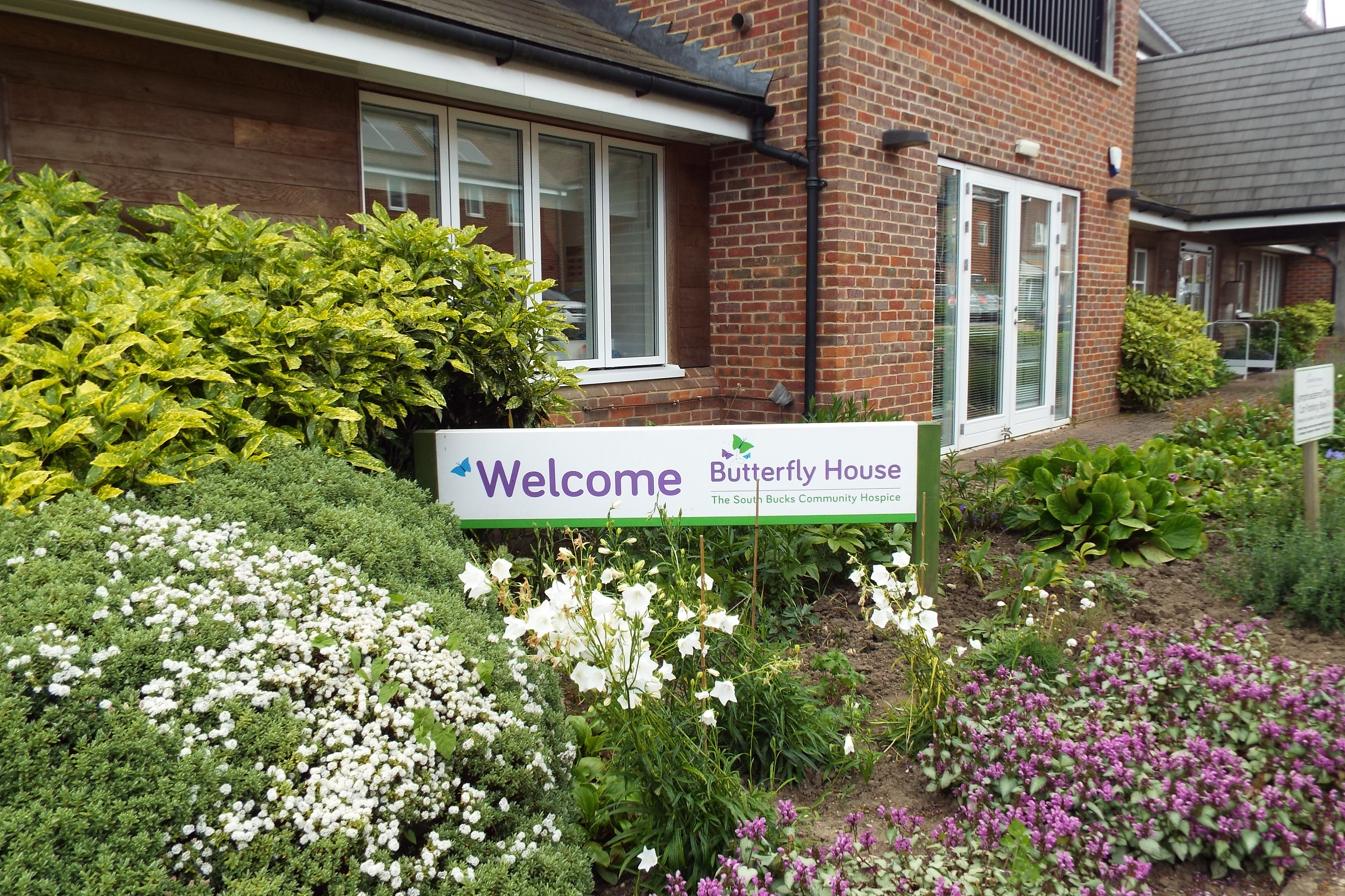 Butterfly House Buiding Welcome Sign