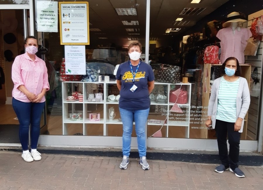 Staff Outside Hz Hospice Shop