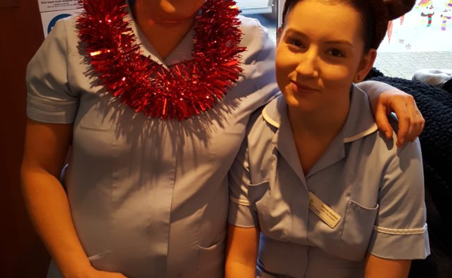 Our Healthcare Assistants, Michelle & Danielle, are feeling festive!